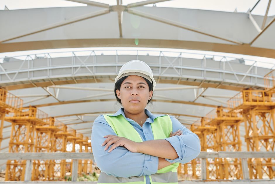 Structural inspection at a construction site