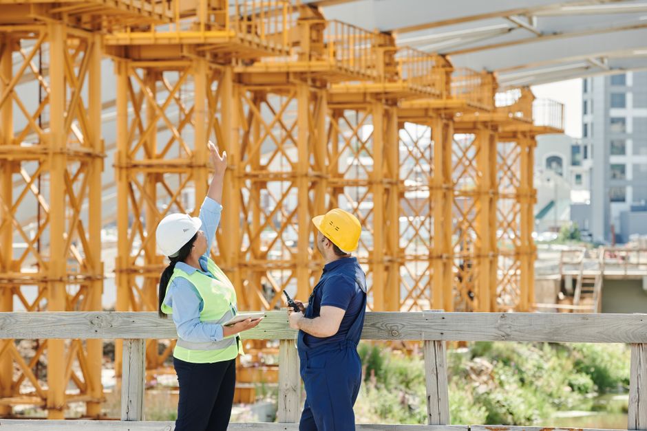 Site assessment on a structure under construction